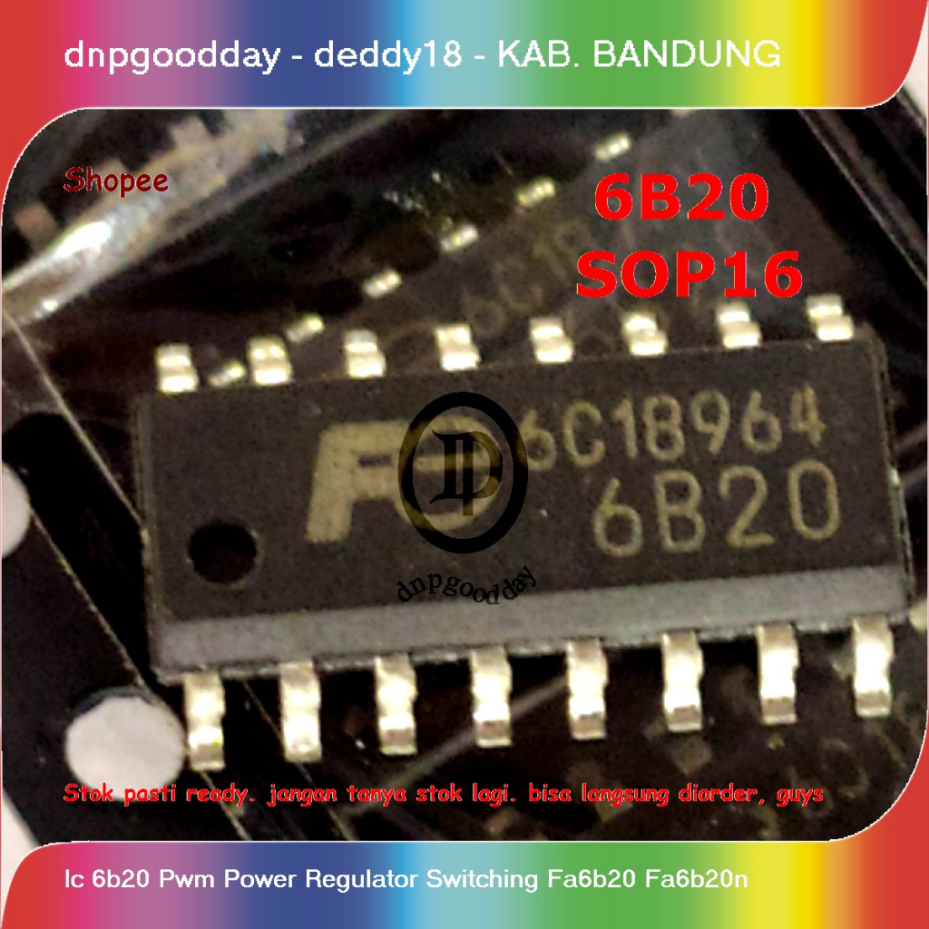 Ic 6b20 Pwm Power Regulator Switching Fa6b20 Fa6b20n