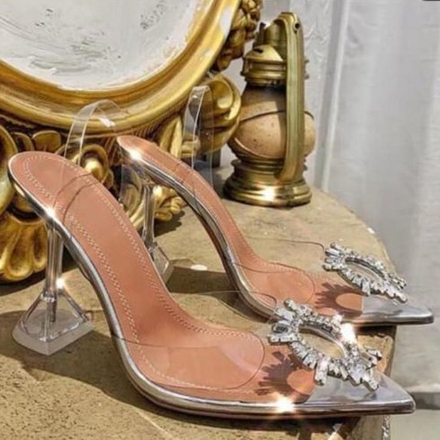 Heels Bohemian 001290 Heels Transparant Kaca Import 7cm