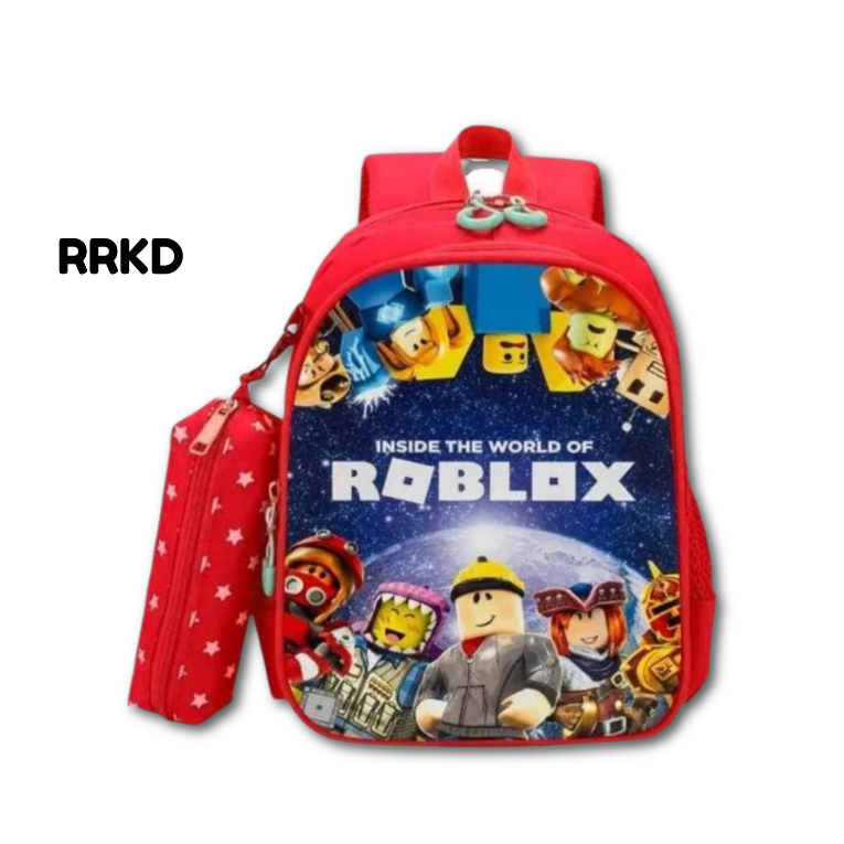 Tas sekolah ransel punggung anak laki laki perempuan karakter GAME ROBLOX kelas SD TK PAUD