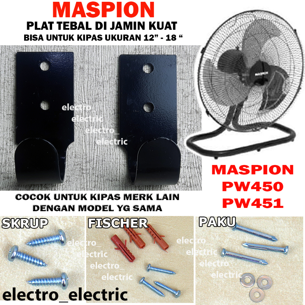 Braket Hanger Pengait Kipas Angin Maspion PW450 PW451