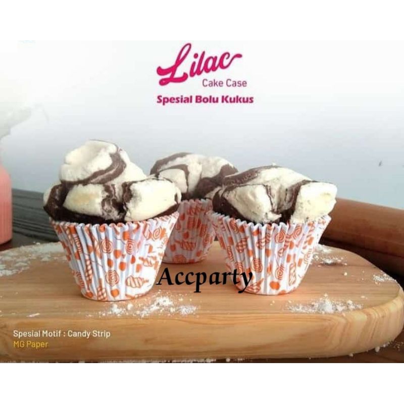 Cup Cake Bolu Kukus Motif / Case Bolu Kukus Kertas Motif (500pcs)