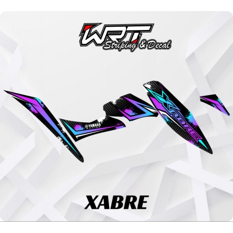 Striping Xabre-Stiker Decal Xabre Rainbow