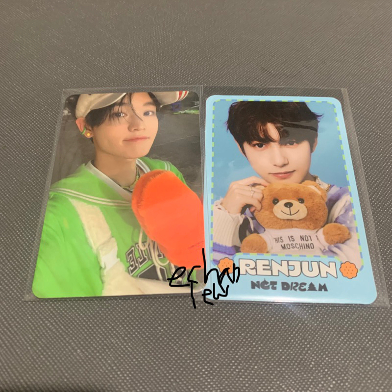 tc konsep candy ver b renjun boneka + chenle selca tc ver A nct dream