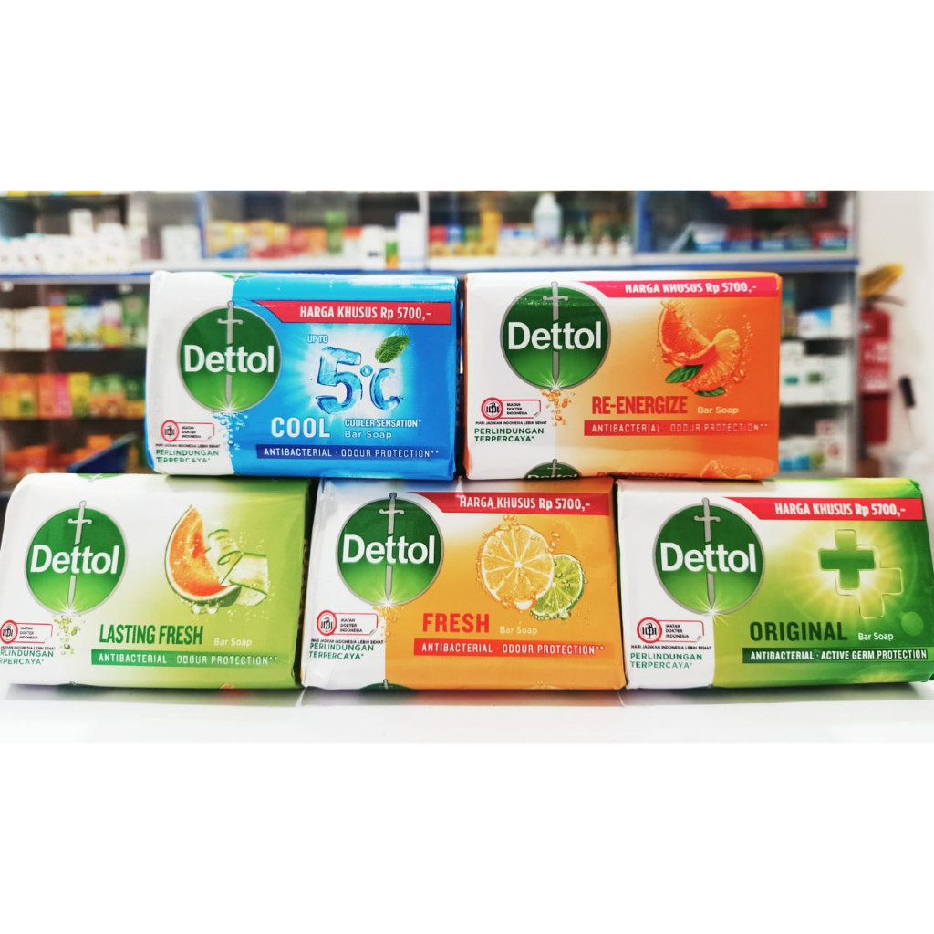 Dettol 𝐁𝐚𝐫 𝐒𝐨𝐚𝐩 𝟏𝟎𝟎𝐆𝐑 - Sabun Batangan Antiseptik