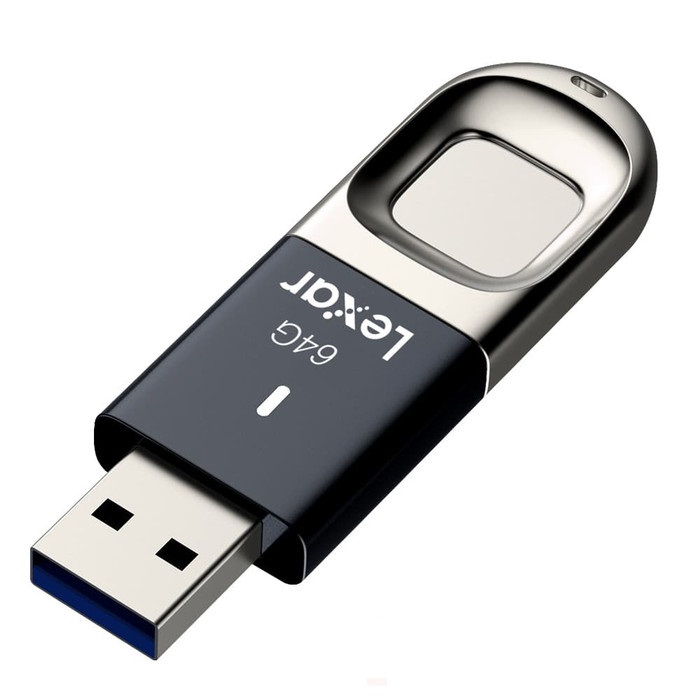 Lexar JumpDrive Fingerprint F35 Flashdisk / Flash Disk 64Gb USB 3.0