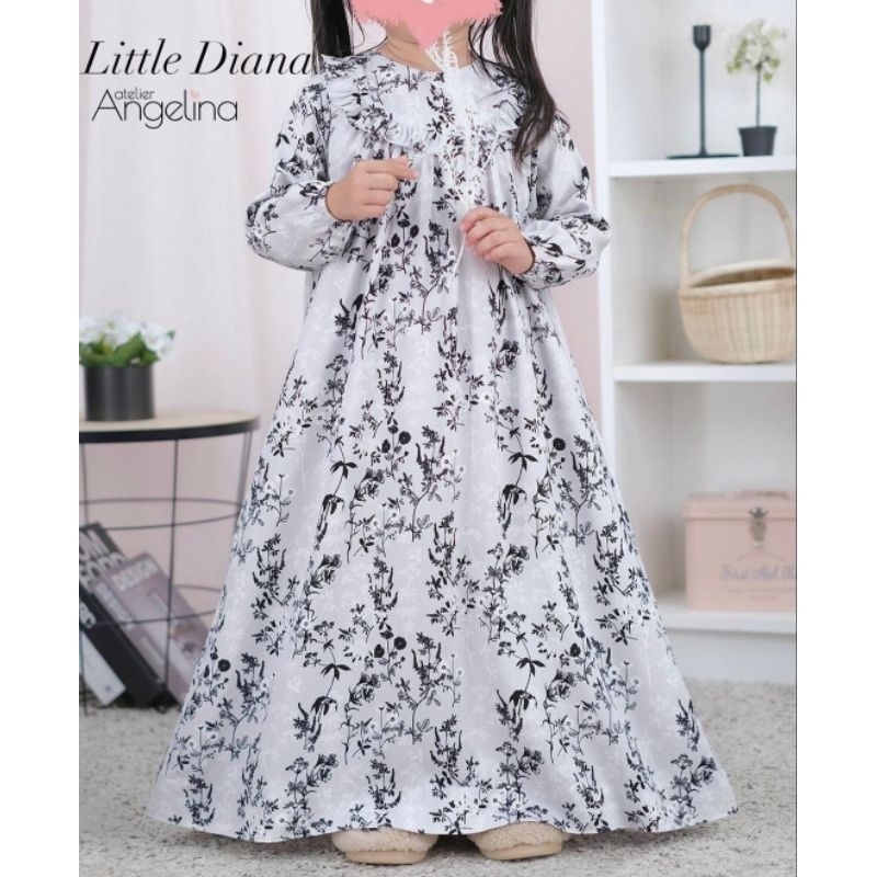 LITTLE SARAH BELLA DIANA (SIZE 6-8, 8-10, 10-12) DRESS GAMIS PANJANG ANAK BY ATELIER ANGELINA MANDEV