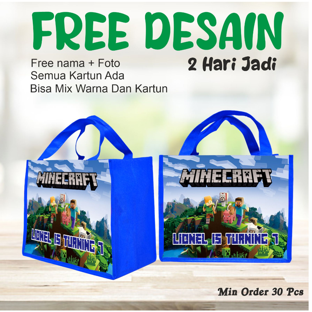 

TAS ULANG TAHUN -GOODIE BAG TAS ULANG TAHUN BAHAN BAGUS DAN AWET-BISA CEK OUT