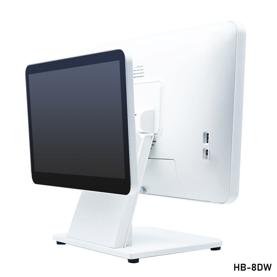 Mesin kasir PC POS All in One Dual Monitor i3 Touchscreen Iware HB-8DW