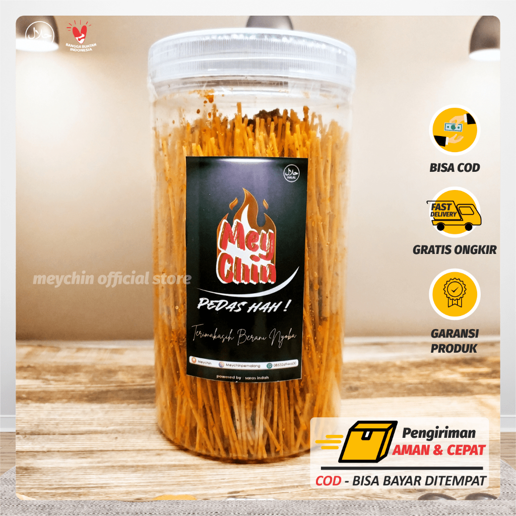 

[TERMURAH] LIDI MIE LIDI MEYCHIN KEMASAN TOPLES (JAR) PREMIUM 1000ml GURIH RENYAH ENAK PEDAS NAGIH