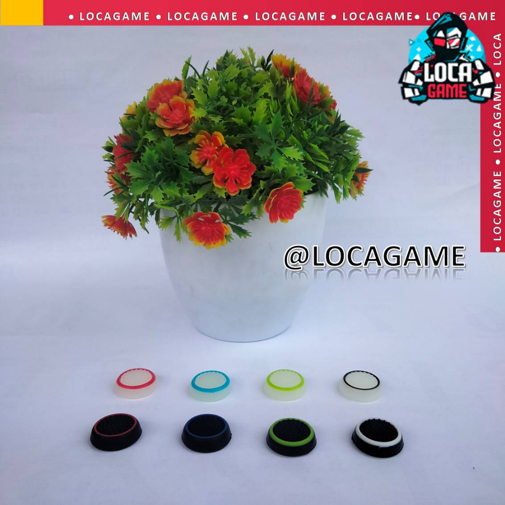 SILICON ANALOG THUMBGRIP ANALOG GARIS / FOSMON STIK STICK PS3 PS4 PS5 DAN X-BOX