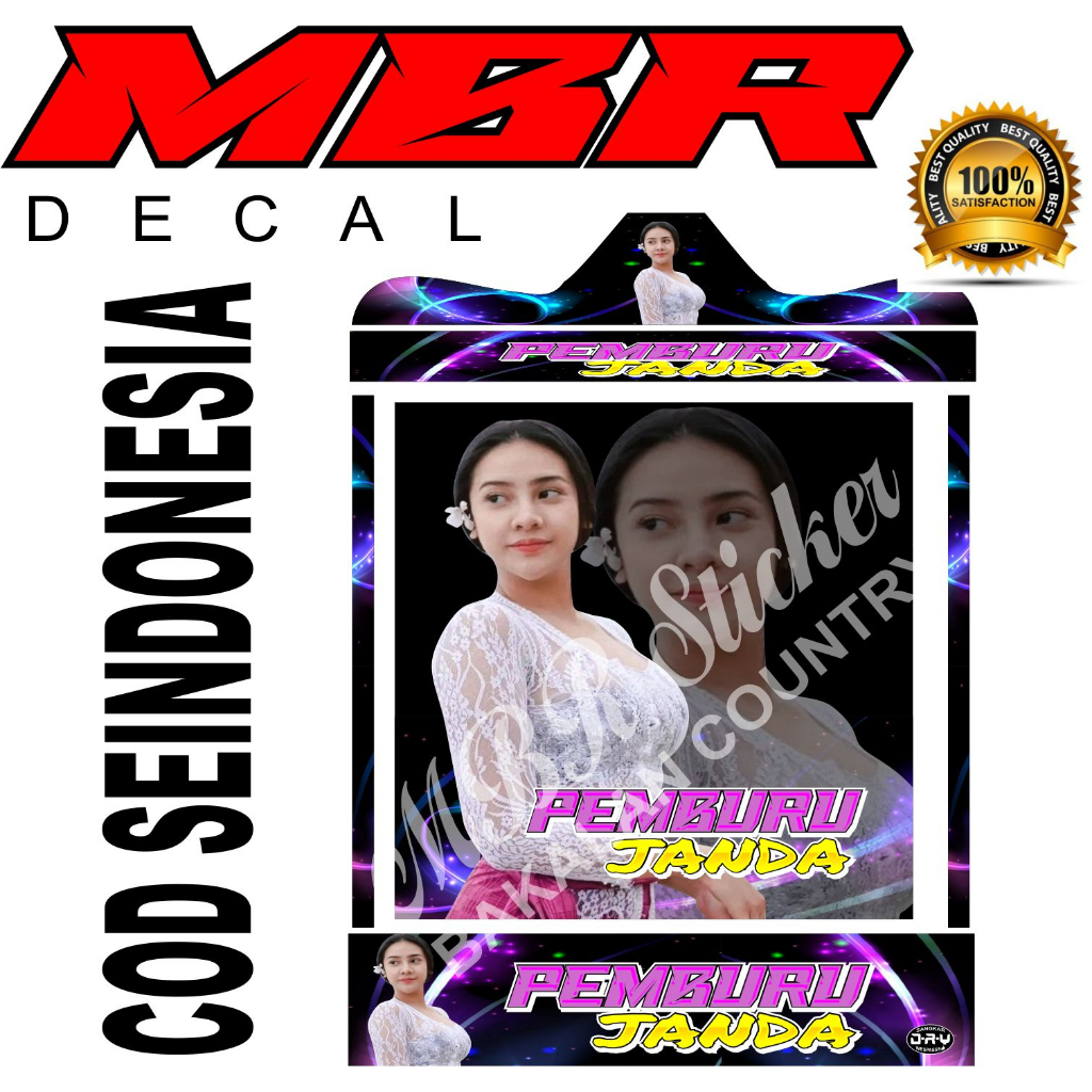 STIKER DECAL SANGKAR KOTAK NEEPAK KOPER KOSAN