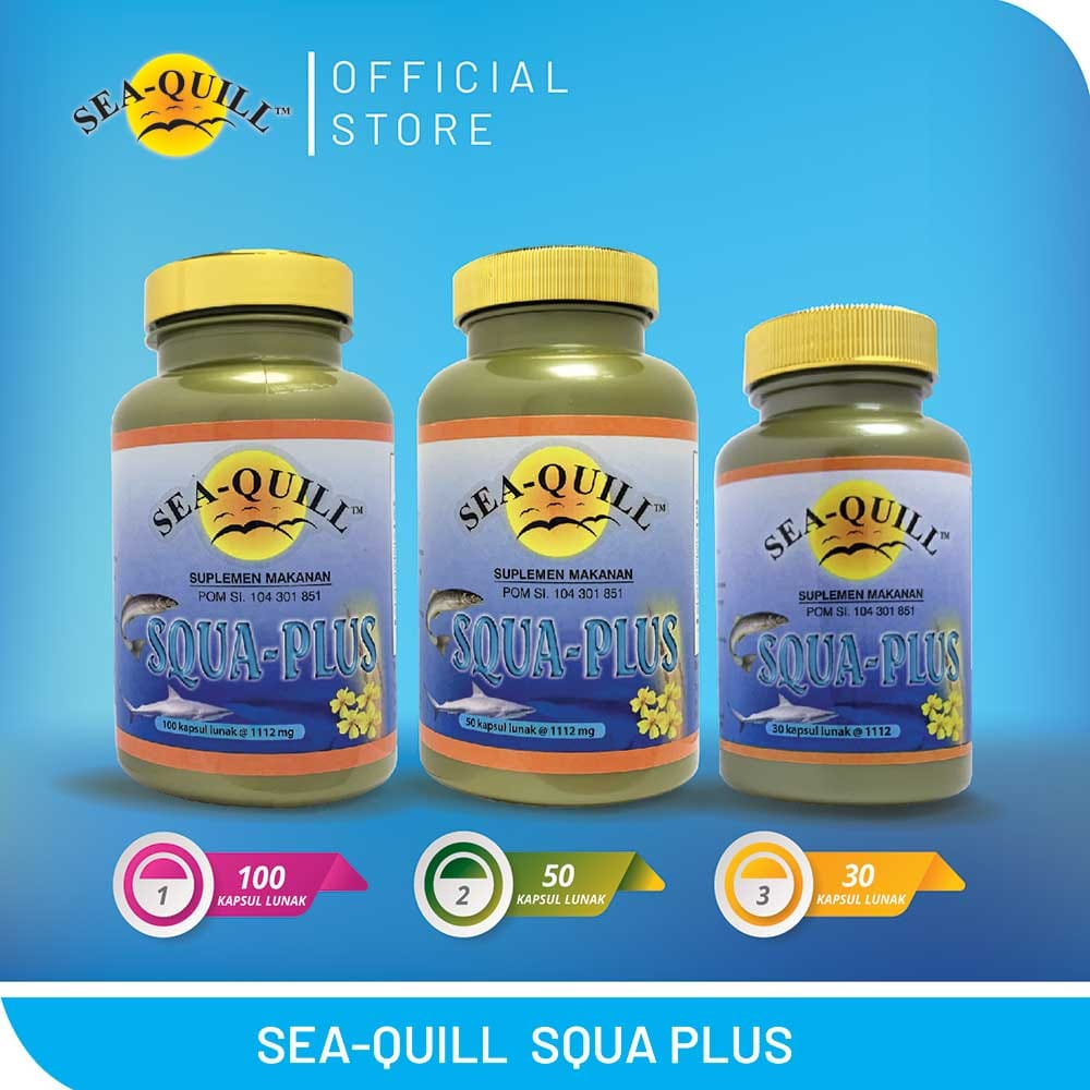 [BPOM] Sea-Quill Squa Plus Isi 50s / Sea Quill / Seaquill Vitamin Jantung Hipertensi / MY MOM