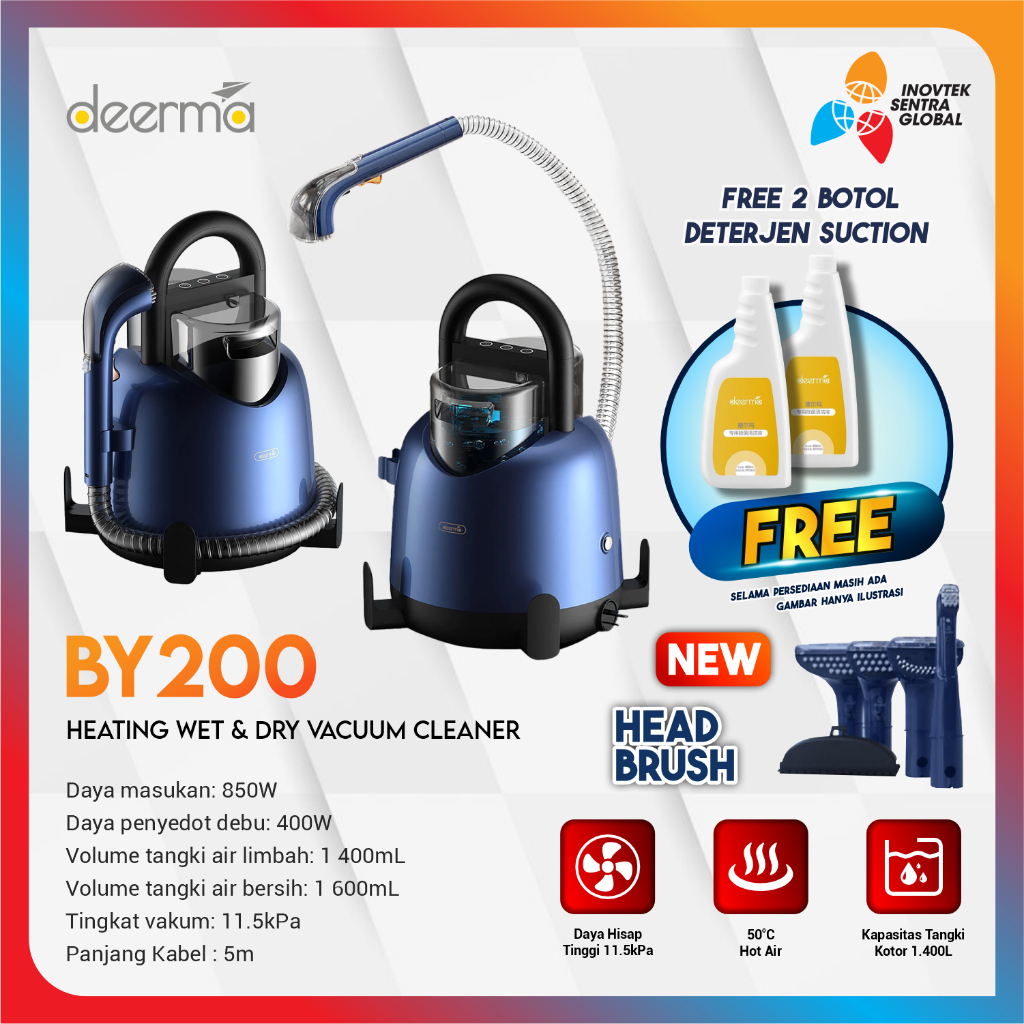 Deerma BY200 Vacuum Cleaner Vacuum - Karpet Fabric Sofa Dan Kasur