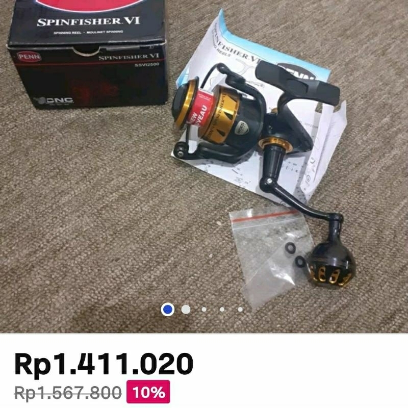 Mint PENN Spinfisher VI 2500 SSVI2500 + knop GOMEXUS reel