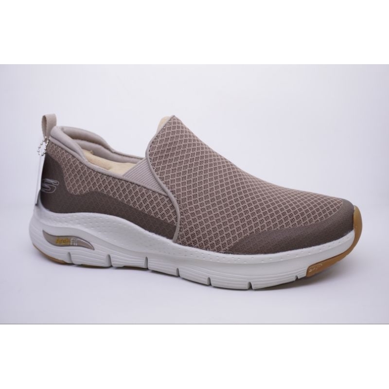 skechers 232043/TPE sepatu slipon skechers arch fit BANLIN TAUPE