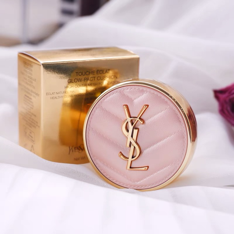 YSL New/Ysl Touche Eclat Glow Pact Cushion Foundation 12g/ysl le cushion encre de peau whitening oil