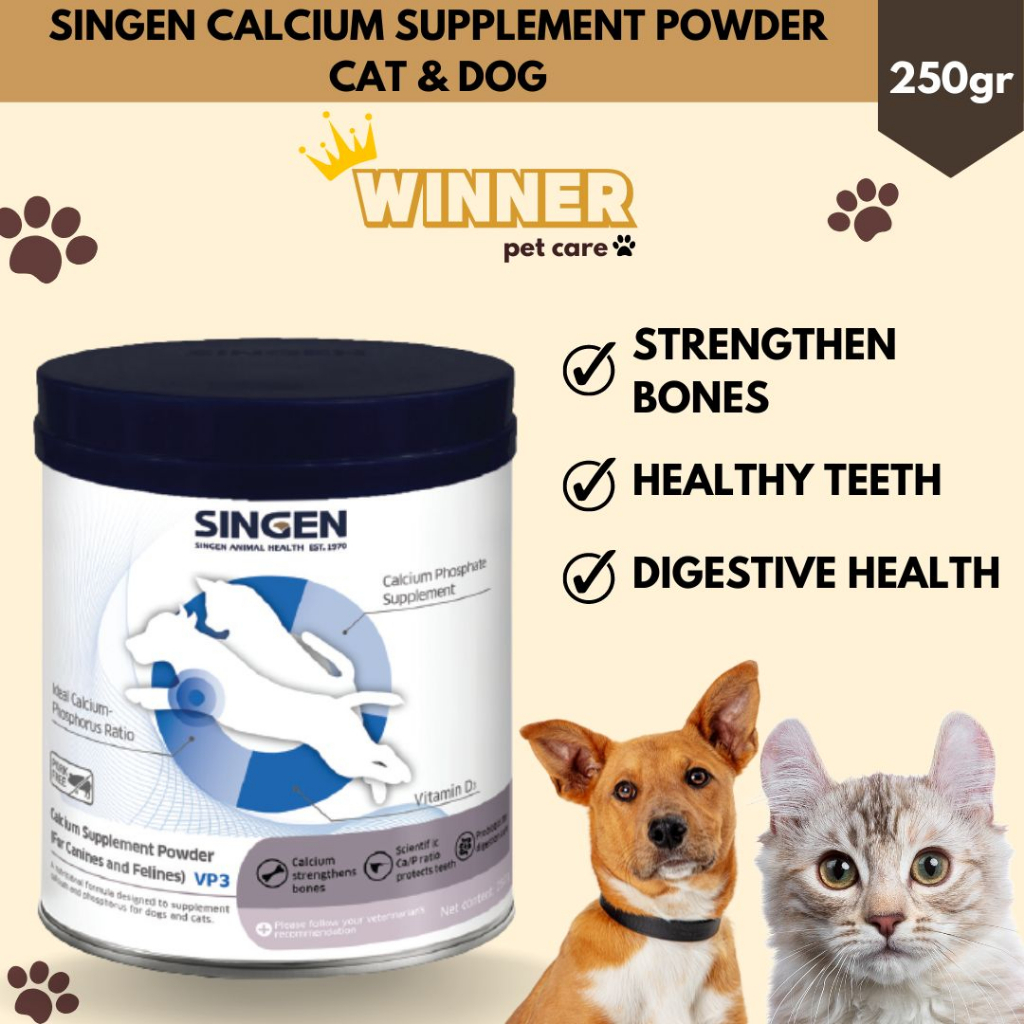 Singen VP3 Calcium Supplement Powder Cat &amp; Dog 250gr