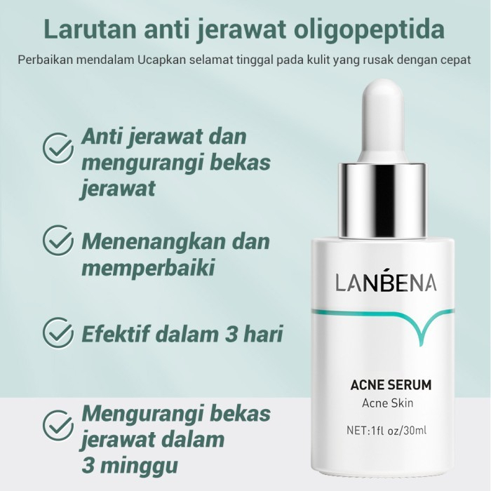 ✨ AKU MURAH ✨ LANBENA Acne Treatment Serum Acne Essence Serum