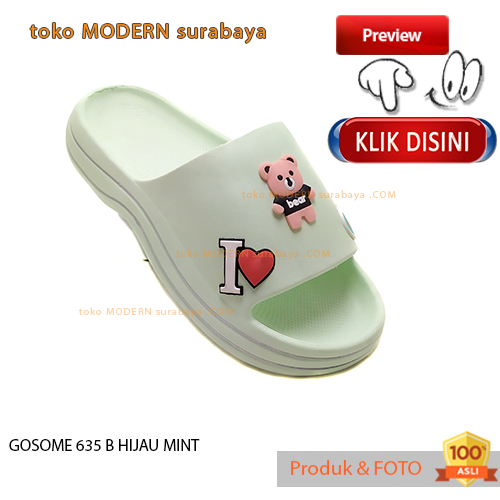 Sandal wanita casual sandal slide karet GOSOME 635 T