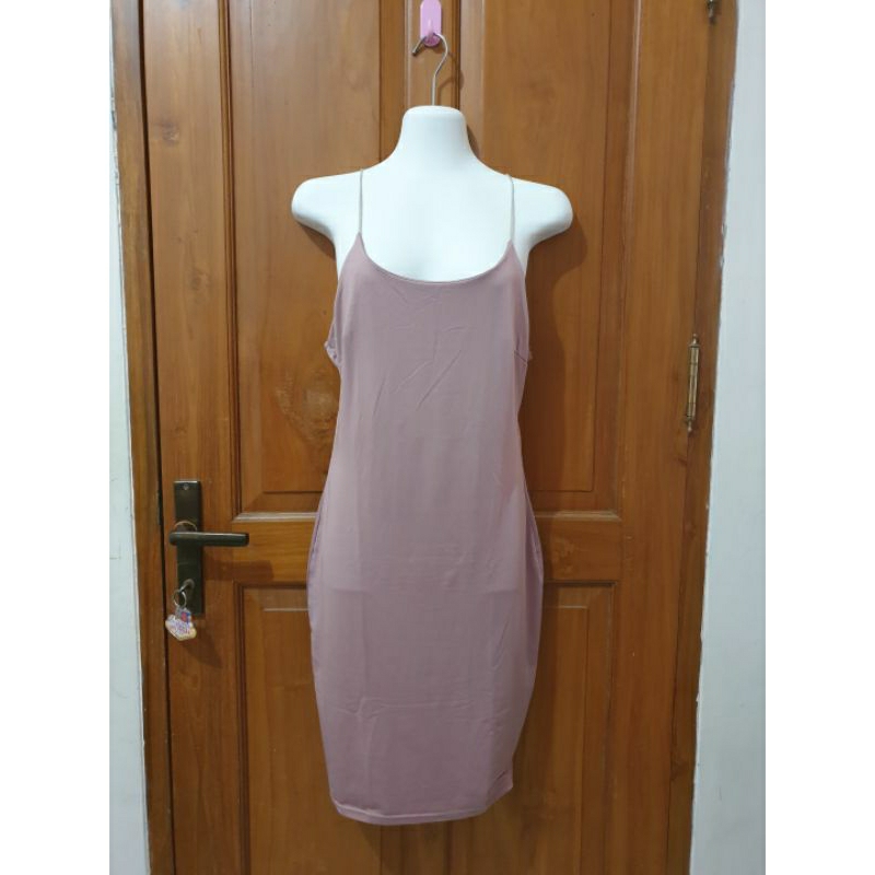 MIDI DRESS TALI KECIL NUDE