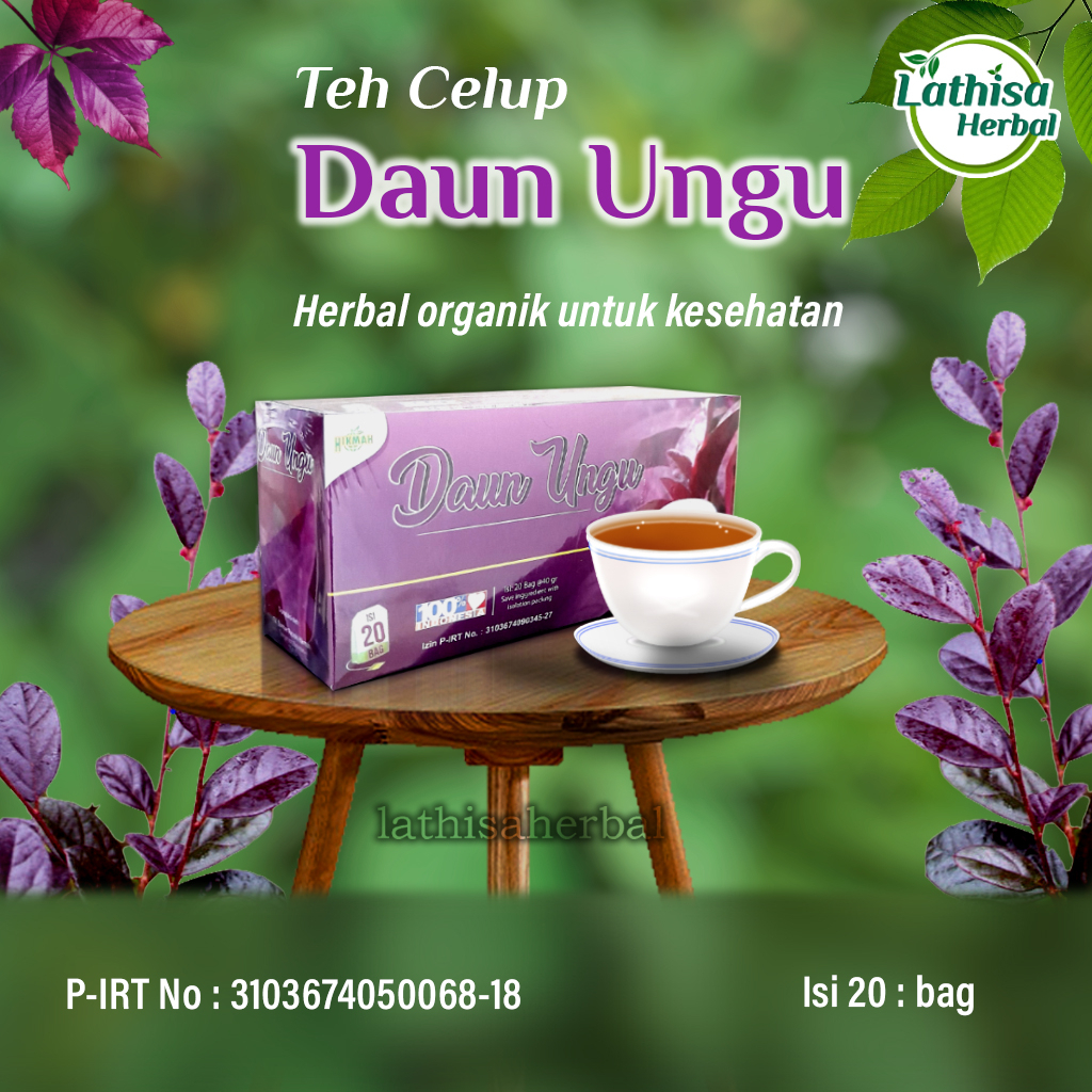 

TEH CELUP DAUN UNGU WASIR AMBEYEN OBATNYA TEH CELUP