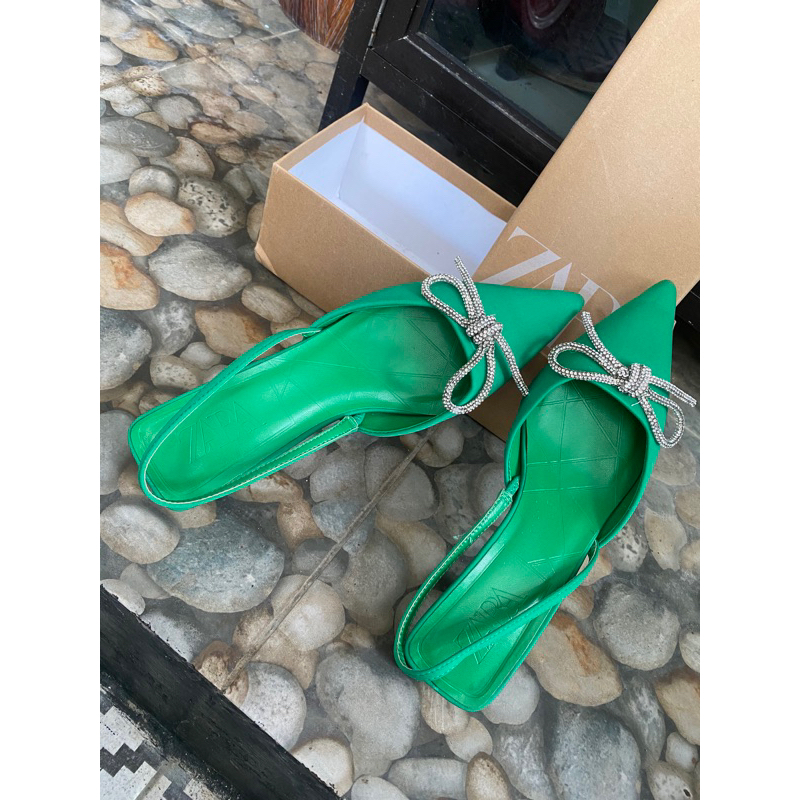 heels sandal wanita import Zara