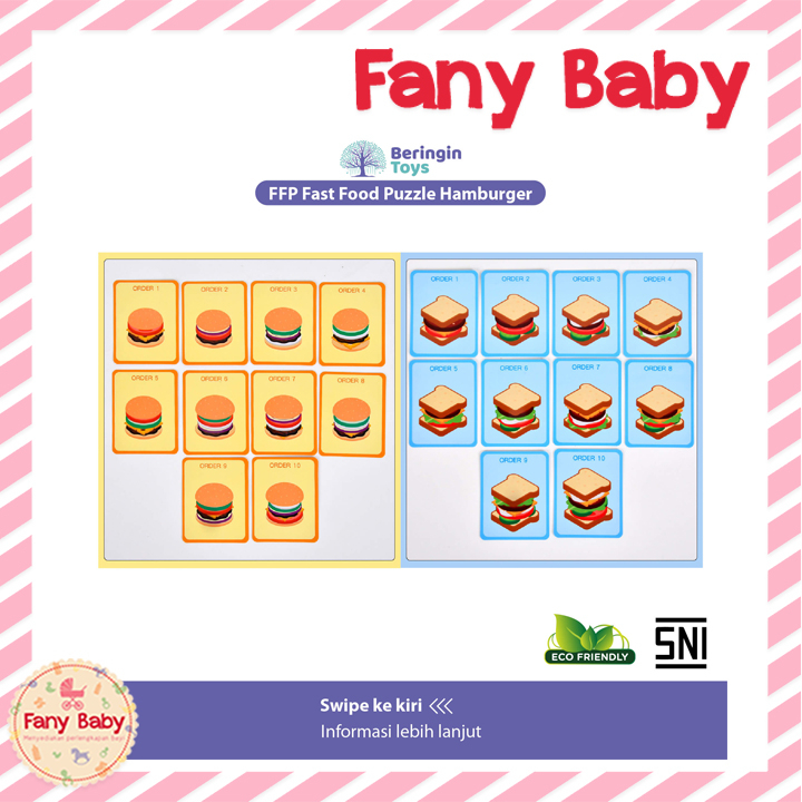 FAST FOOD PUZZLE (HAMBURGER / SANDWITCH) / FFP