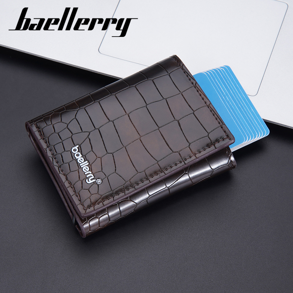 BAELLERRY D9213 Dompet Pria Lipat Kartu Bahan Kulit PU Leather Premium WATCHKITE WKOS