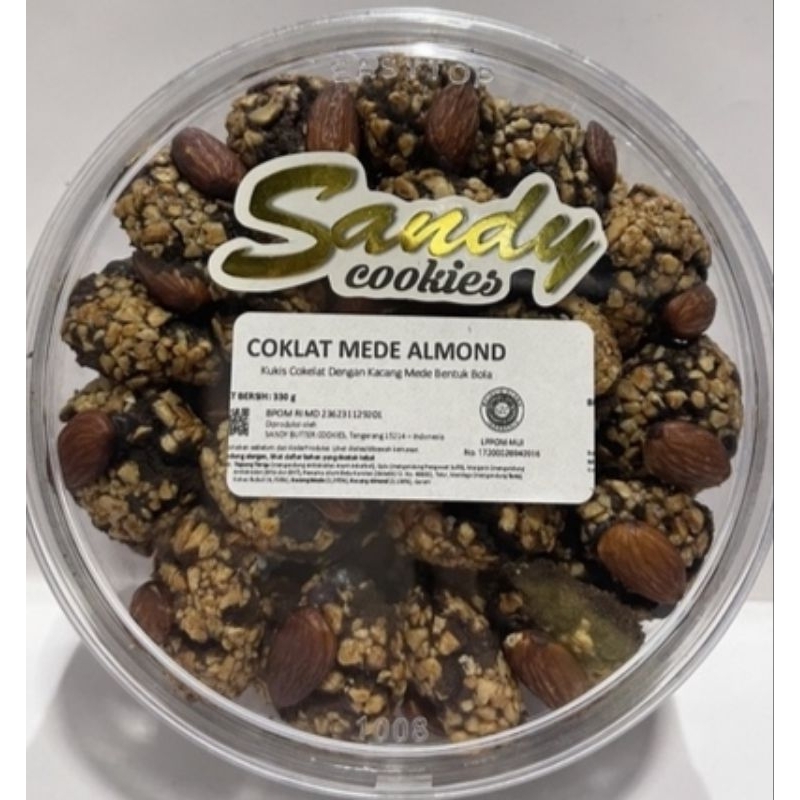 SANDY COOKIES PREMIUM COKLAT MEDE ALMOND