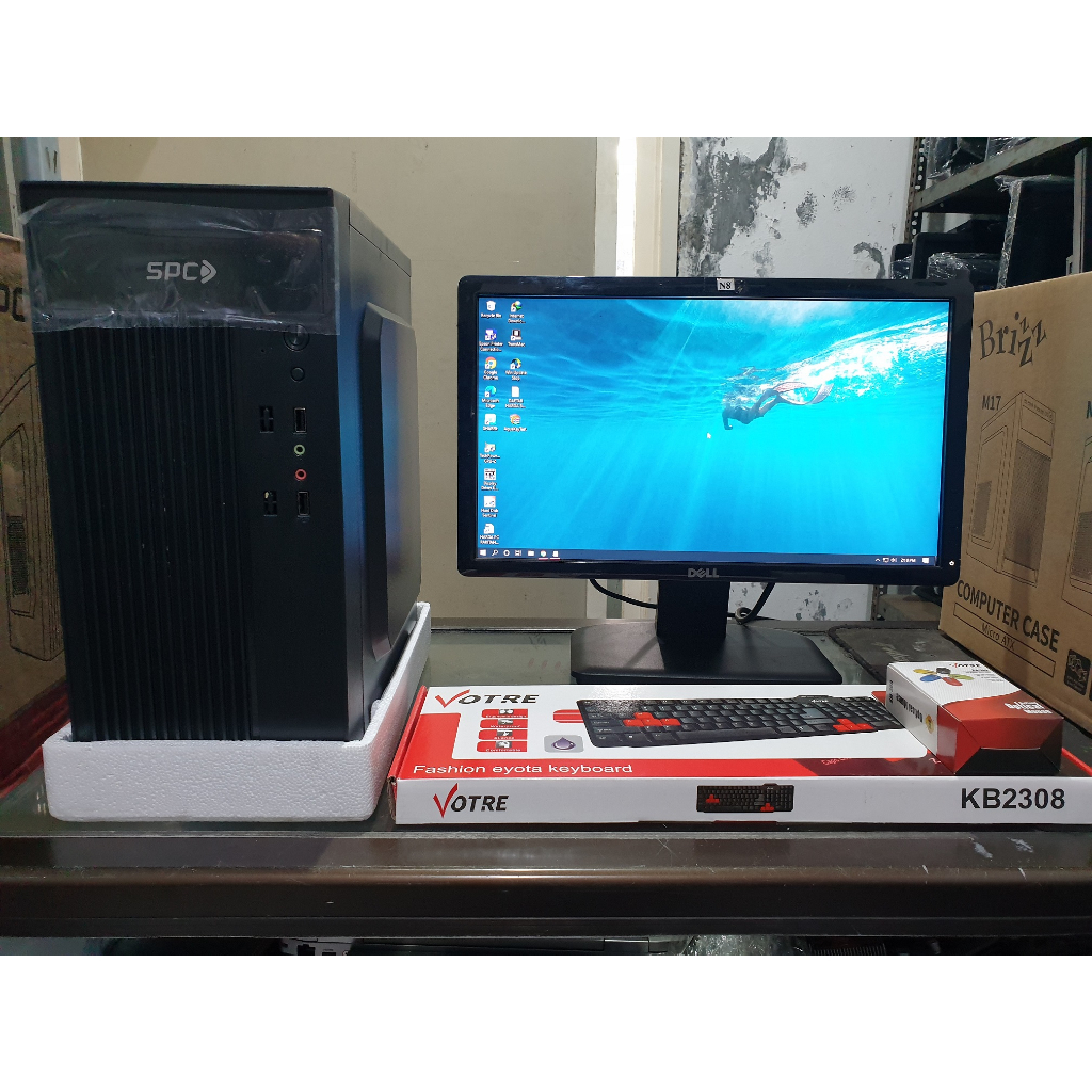 PAKET PC CORE I5 RAM 8GB SSD 120GB HDD 500GB MONITOR 19&quot; KEY MOUSE