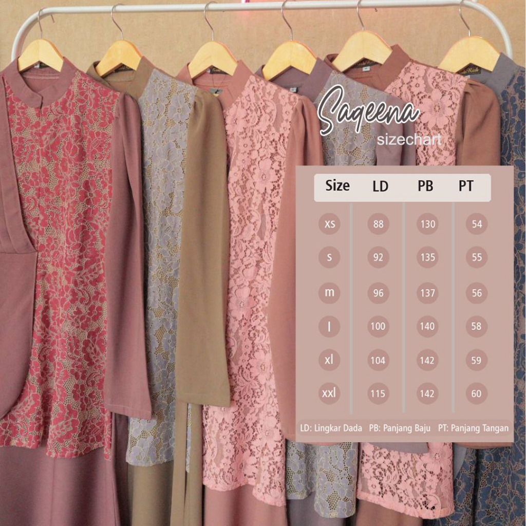 Saqeena Gamis Brukat Pesta Kekinian Gaun Wisuda Bridesmaid Premium Terbaru By Riskirich