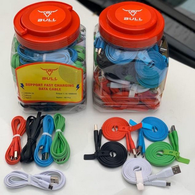 KABEL DATA / KABELDATA TOPLES V8 / MICRO BULL POWER REAL DATA CABLE FAST CAHRGING TERMURAH