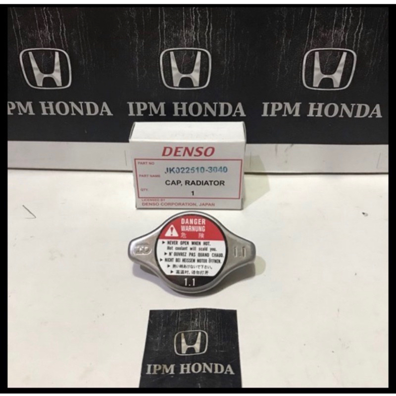 Denso 3041 3341 Cap Tutup radiator Honda Accord Cielo S84 VTI VTIL CM5 CP2 Civic Es VTIS Century FD FD1 FD2 FB FB2 Stream CRV GEN 2 RD4 RD5 GEN 3 4 Jazz GD3 Idsi Vtec S RS GE8 GK5 City Z GM2 GM6 Freed Brv Brio Mobilio Odyssey RA6 RA8 RB1 RB3