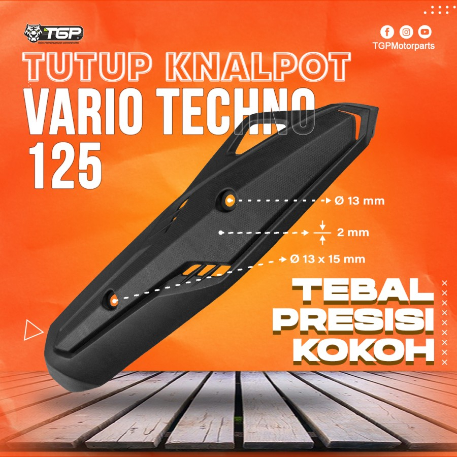 Cover Knalpot Vario Techno 125 FI tutup pelindung knalpottutup pelindung knalpot