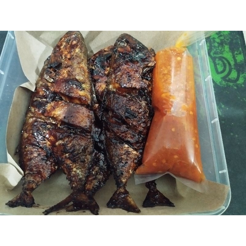 

ikan kembung bakar isi 5 plus sambal