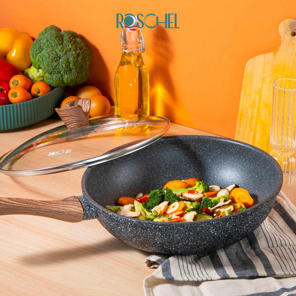 Chroma Series Granite Wok 28cm