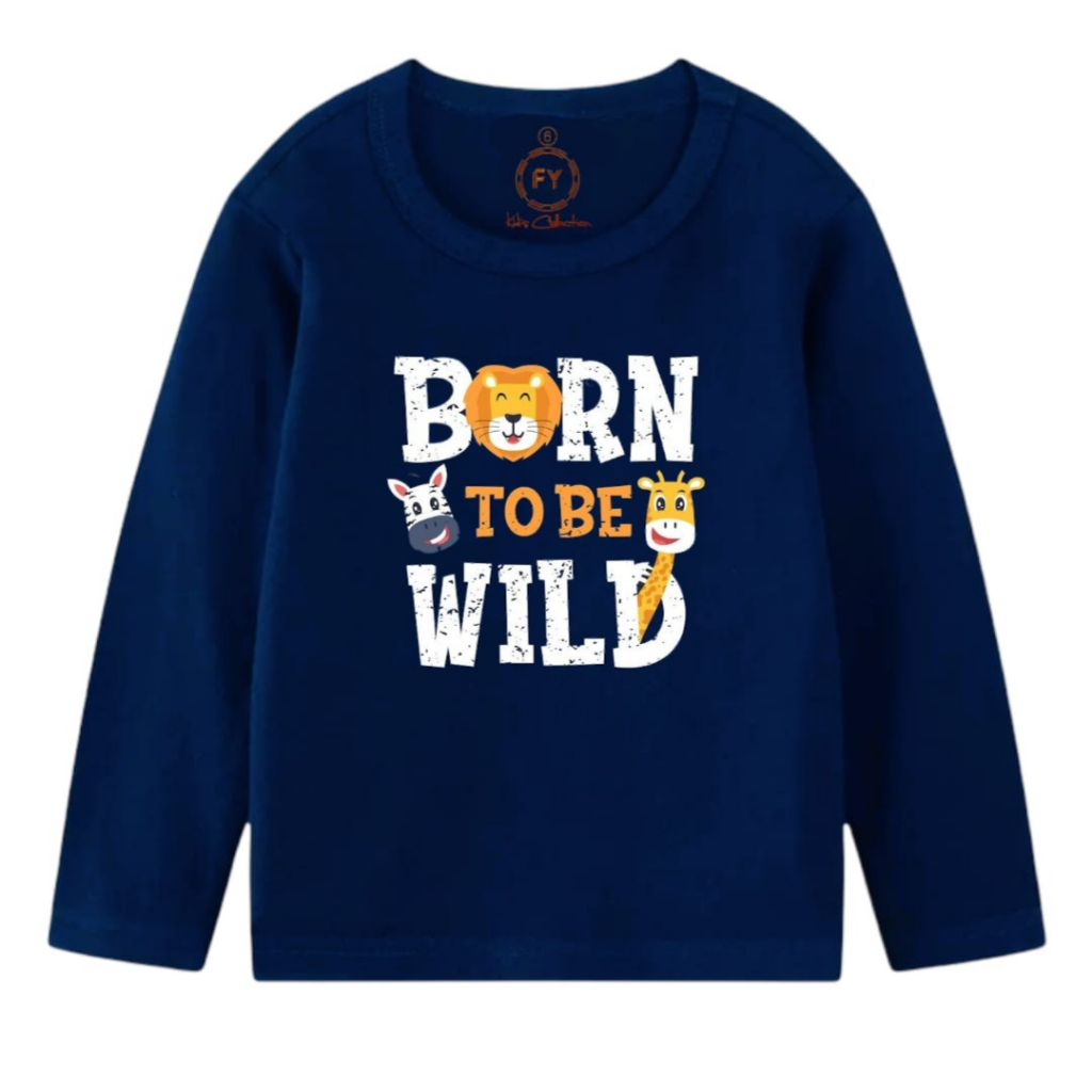 Rdkidzid Atasan Baju Kaos Lengan Panjang Anak Laki Laki Motif Born To Wild Pj