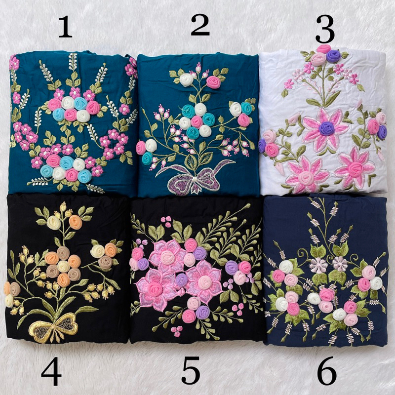 MUKENA BORDIR TILE TERUSAN LAJURAN DEWASA RAYON