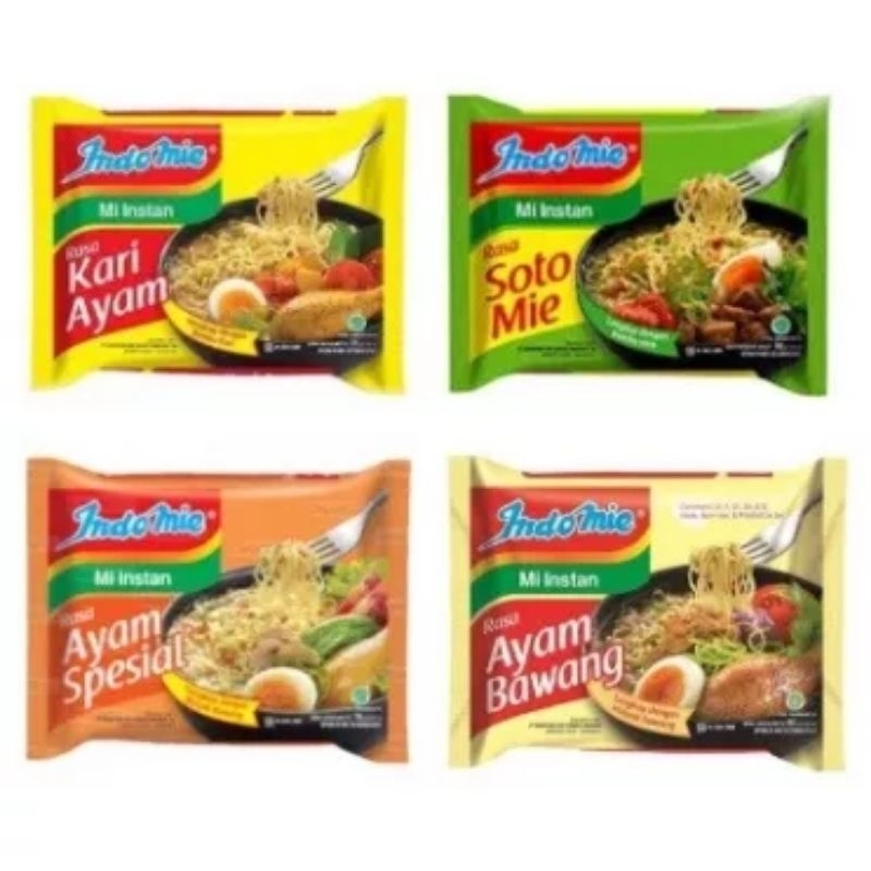

Mie Indomie kua all Varian rasa