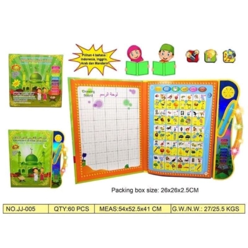 (KIDS MANIA) MAINAN EDUKASI ANAK 4 bahasa EBOOK MUSLIM E-BOOK MAINAN ANAK EBOOK MUSLIM 4 BAHASA