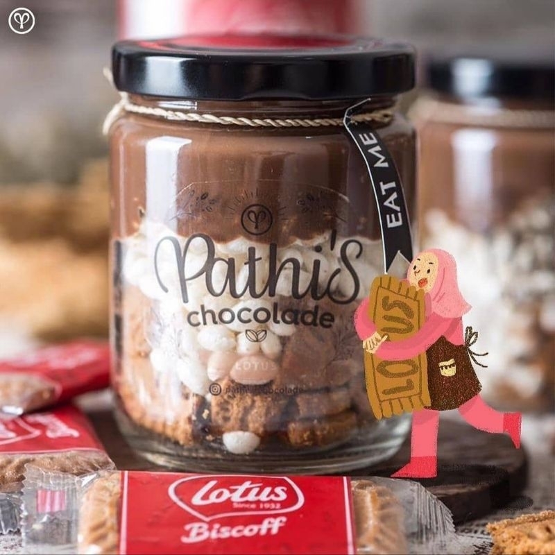 

LOTUS BISCOFF BELGIA - Pathi's Chocolade Cemilan Coklat Jar Lumer Choco Crunchy