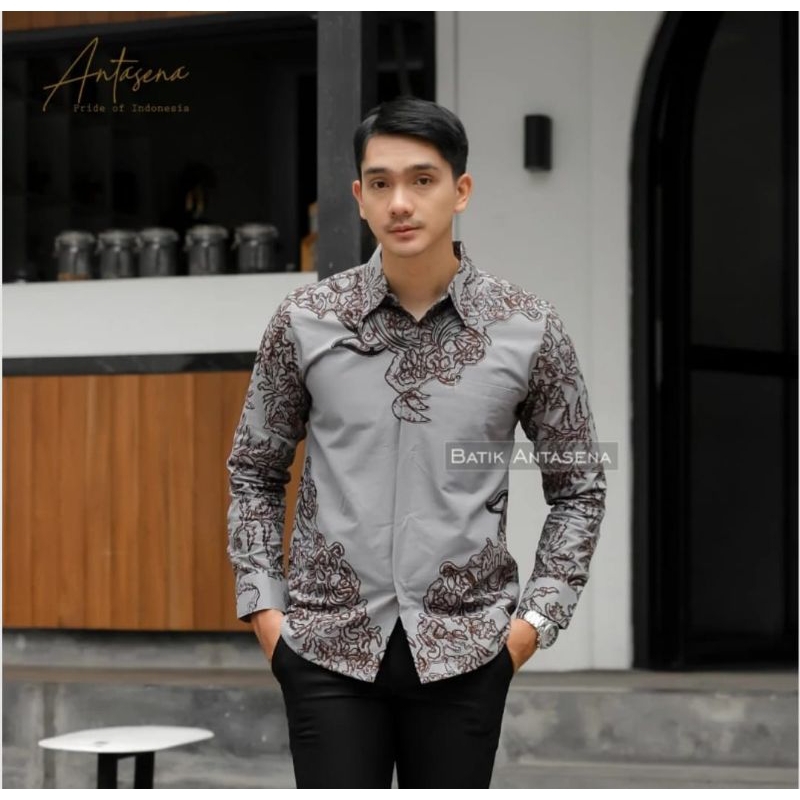 WIRAGUNA KEMEJA BATIK PRIA PREMIUM SLIMFIT FUL LAPISAN FURING