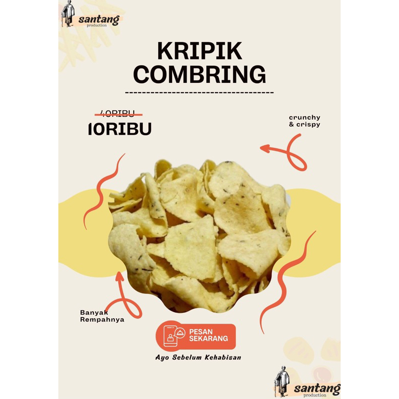 

KRIPIK COMBRING snack jajanan cemilan makanan ringan