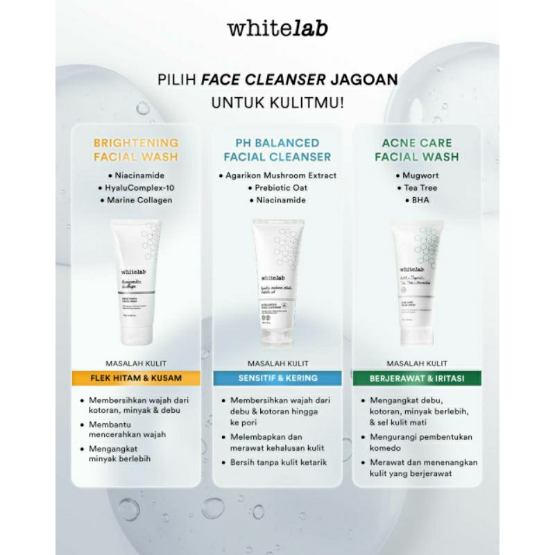 WHITELAB all SERIES ORIGINAL ,, Whitelab N10 Dose serum, Whitelab, brightening facial wash,,Whitelab