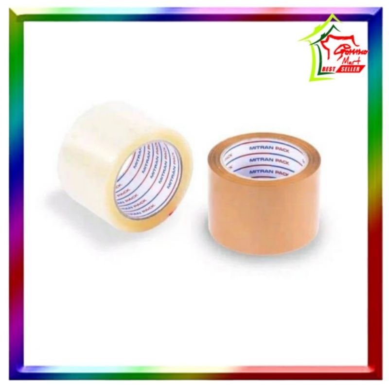 

GWM- Lakban Bening 100/500 yard FULL x 45/100 yard/500yard Warna Bening