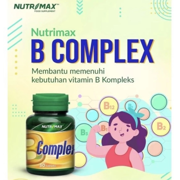 [BPOM] Nutrimax Vitamin B Complex Isi 30 Tablet / Vitamin Penambah Nafsu Makan B Komplek / MY MOM