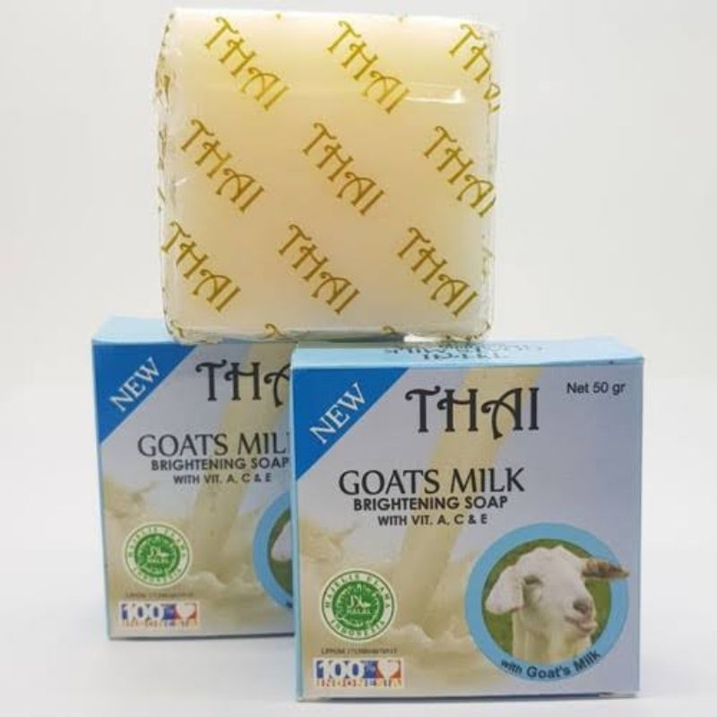 Sabun lulur THAI Goat Milk 50 gram - sabun susu kambing
