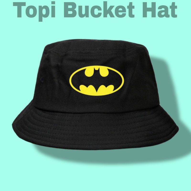 TOPI BUCKET HAT BATMAN LOGO SIMPLE//TOPI SUPERHERO