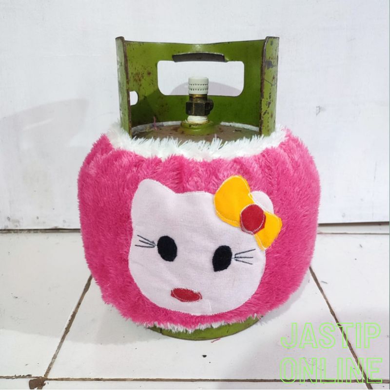 Sarung gas elpiji 3kg / Sarung gas elpiji 3 kg karakter bulu rasfur