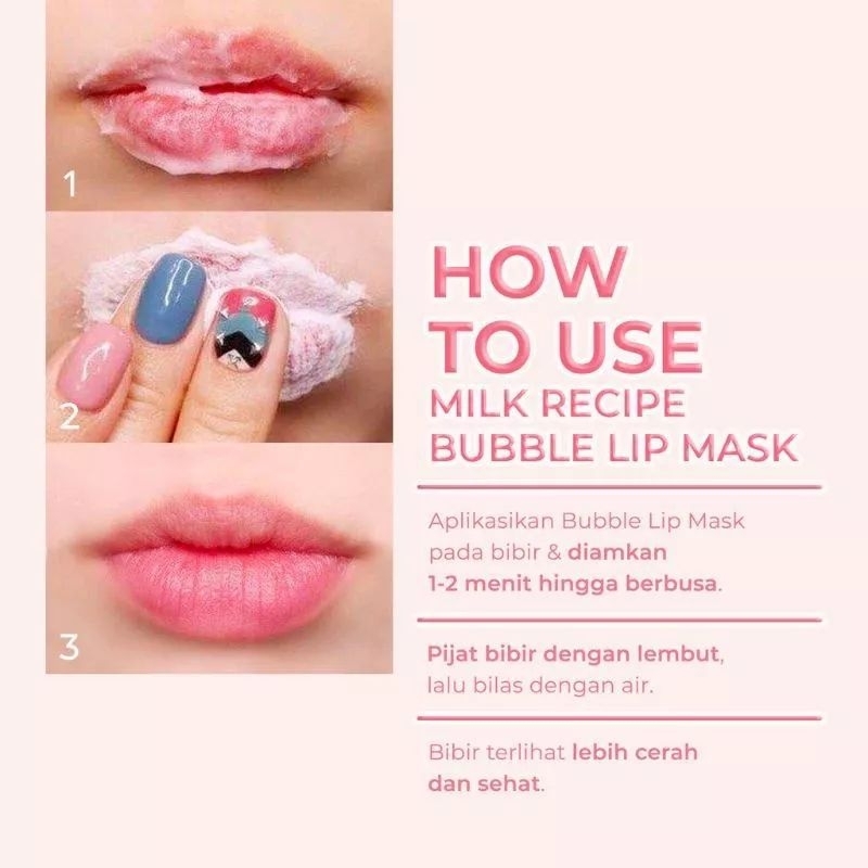 Milk Recipe Bubble Lip Mask